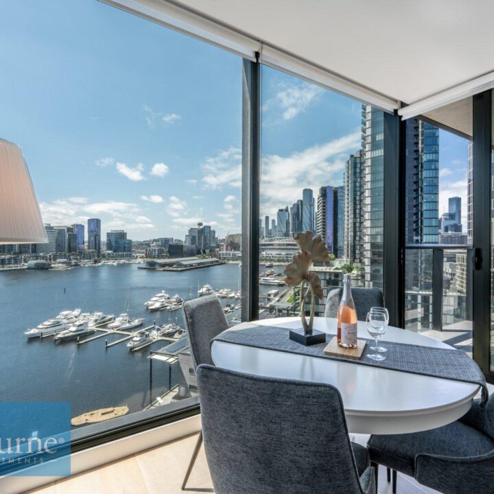 Dining area with views over Victoria Harbour