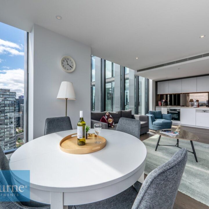 kitchen and dining area