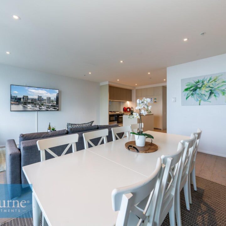 dining area and living area