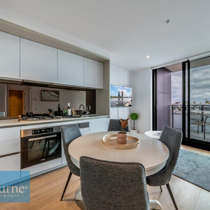 kitchen and dining area